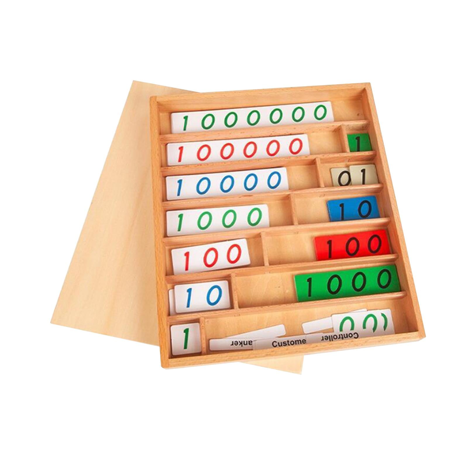 Bothyi - Juego De Banco Decimal, Sistema Decimal De Madera, Juguete Montessori Para Niños Y Niñas