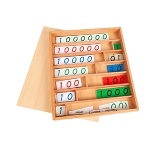 Bothyi - Juego De Banco Decimal, Sistema Decimal De Madera, Juguete Montessori Para Niños Y Niñas