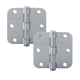 thumbnail image 1 of Pack 2 Bisagras Acero Odis 3,5”×3,5”×2,0mm Canto Redondo - Plata, 1 of 5
