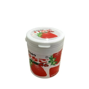 Kenko Foods - Botella Chicle Mármol Fresa Marukawa 130 Gr Rosa