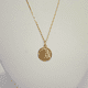 thumbnail image 2 of Collar medalla virgen, oro amarillo italiano 18k, 2 of 3