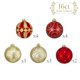 thumbnail image 3 of Set de decoración para árbol de Navidad Valery Madelyn, 16 quilates, rojo y dorado, 3 of 6