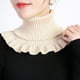 thumbnail image 5 of Stylish Hand-Knitted High Collar Detachable Dickey Collar for Women - Turtleneck Look!, 5 of 5