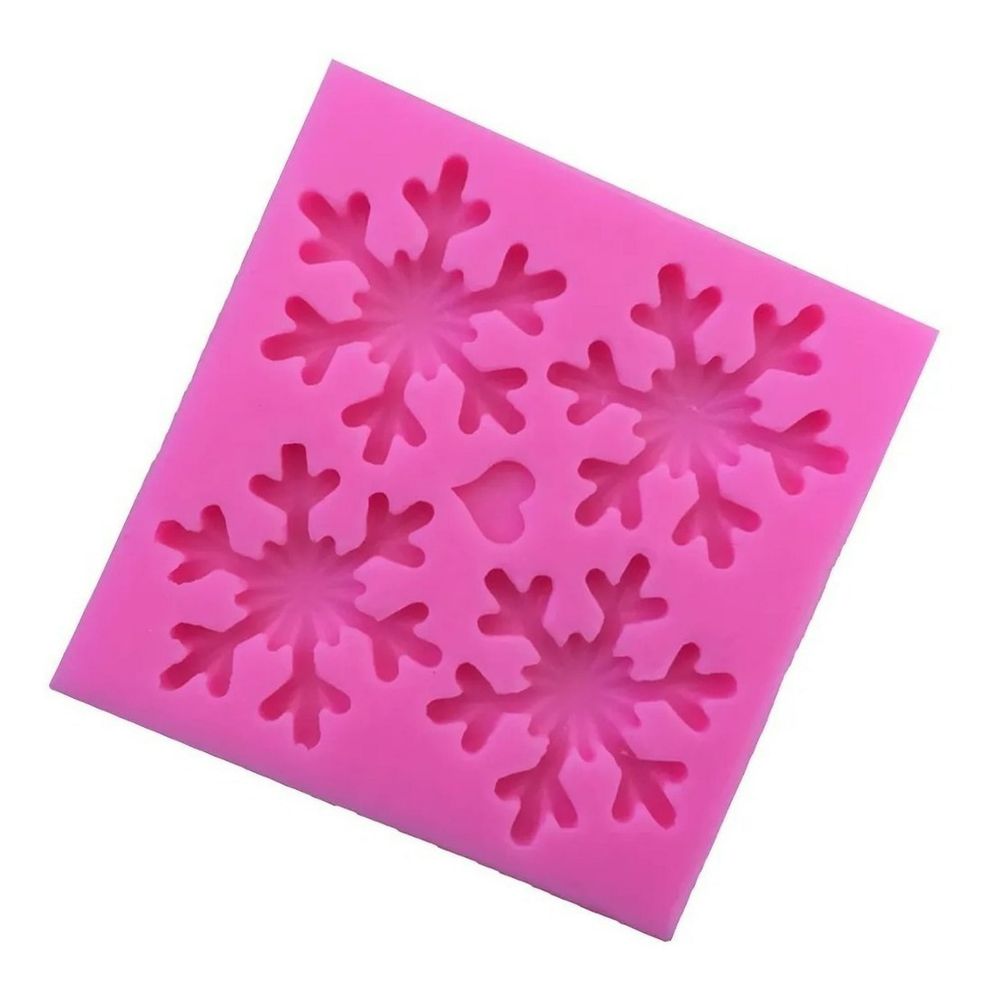 Genérico - Molde De Silicona Molde Copo Nieve Molde Fondant Copo Nieve