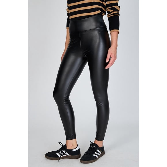 Calza Cuerina Gwen con Forro en Micropolar Eclipse negro S