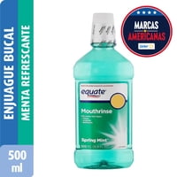 Enjuague Bucal Mouthrinse Spring Mint Botella 500 Ml Equate