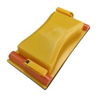 Magideal - Soporte De Papel De Lija De Plástico Abs, Manual De Lijado Amarillo, Fácil De Utilizar, Lijadora De Mano Conveniente Para Muebles, Acabado De Paredes De