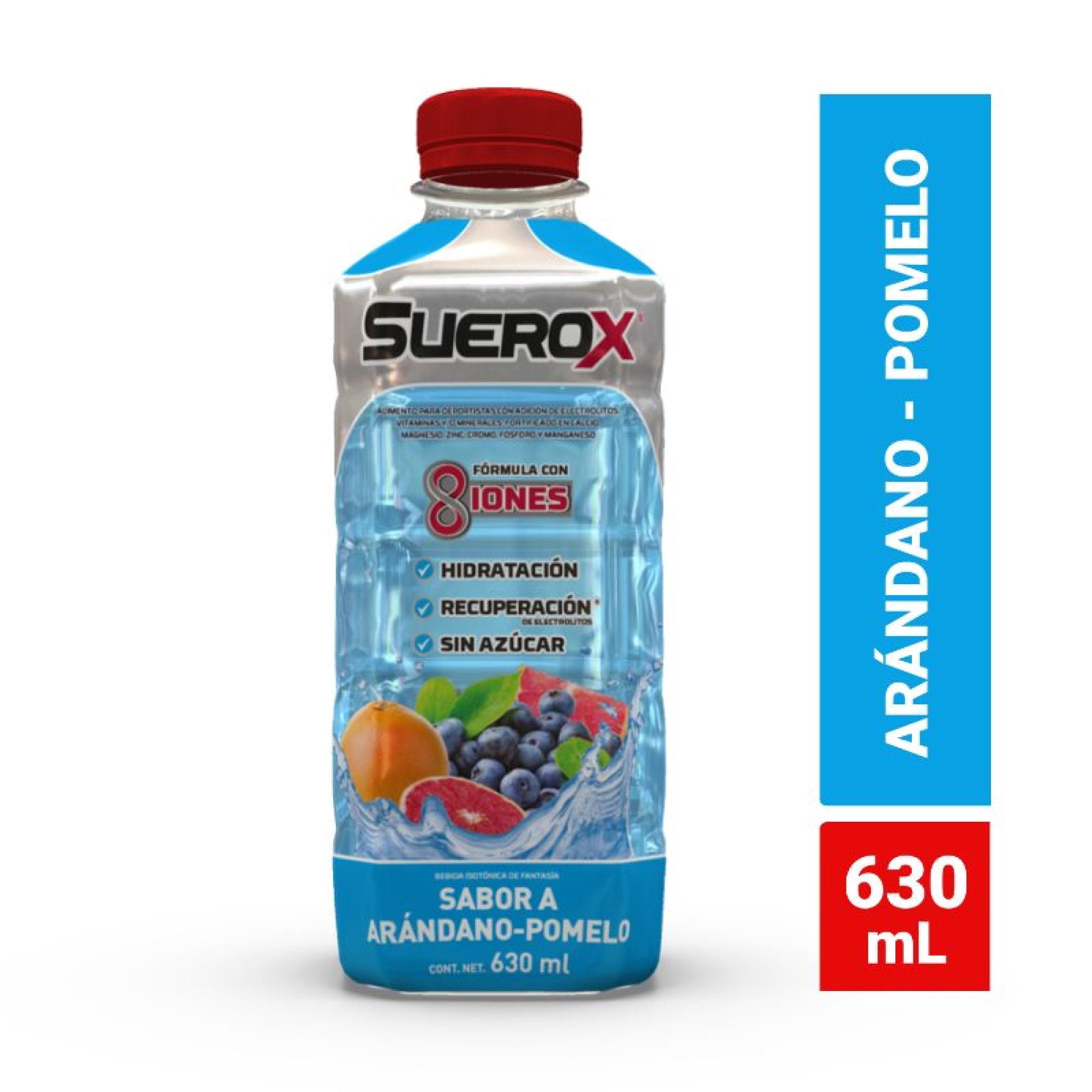 Bebida Hidratante Arándano Pomelo Botella 630 ml Suerox