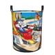 thumbnail image 1 of El Show de Bugs Bunny y el Correcaminos Cesta de lavandería de gran capacidad redonda con asa, bolsa para ropa sucia plegable, almacenamiento para dormitorio, baño y lavadero 44x35 cm, 1 of 6