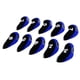 thumbnail image 1 of 10pcs Neopreno Golf Club Cubiertas para la cabeza Wedge Iron Protective Black + Royal Blue, 1 of 5