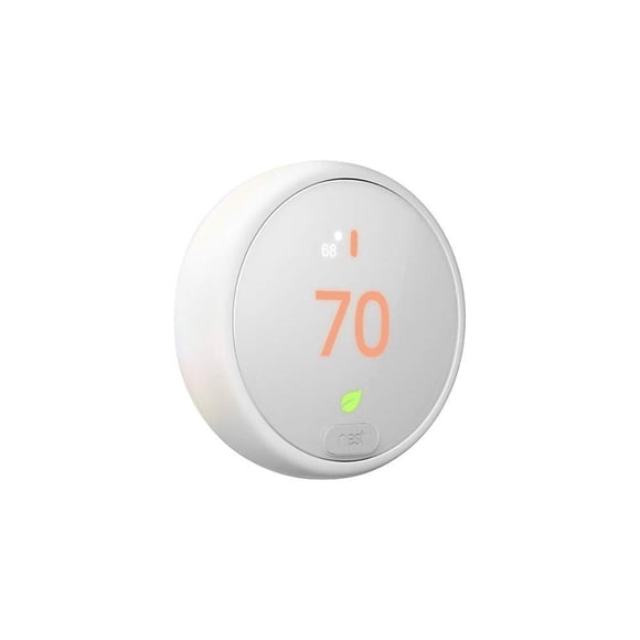 Termostato inteligente Google Nest E de tercera generación que funciona con Alexa White