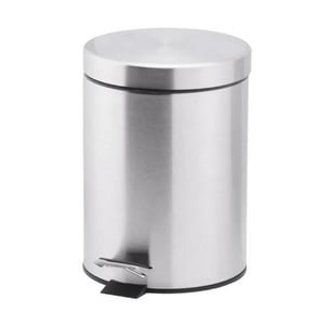 Basurero Ac.Inox. Con Pedal Y Balde Interior 12Lts - Taumm