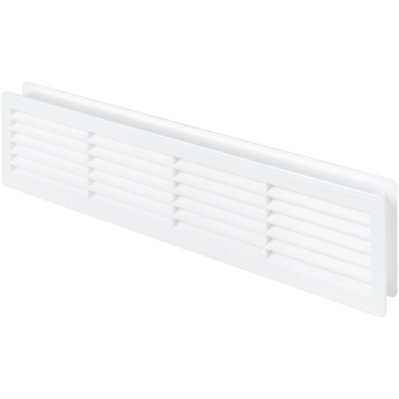 Cubierta de ventilación de puerta Awenta, blanca, 460 x 135 mm, para puerta interior