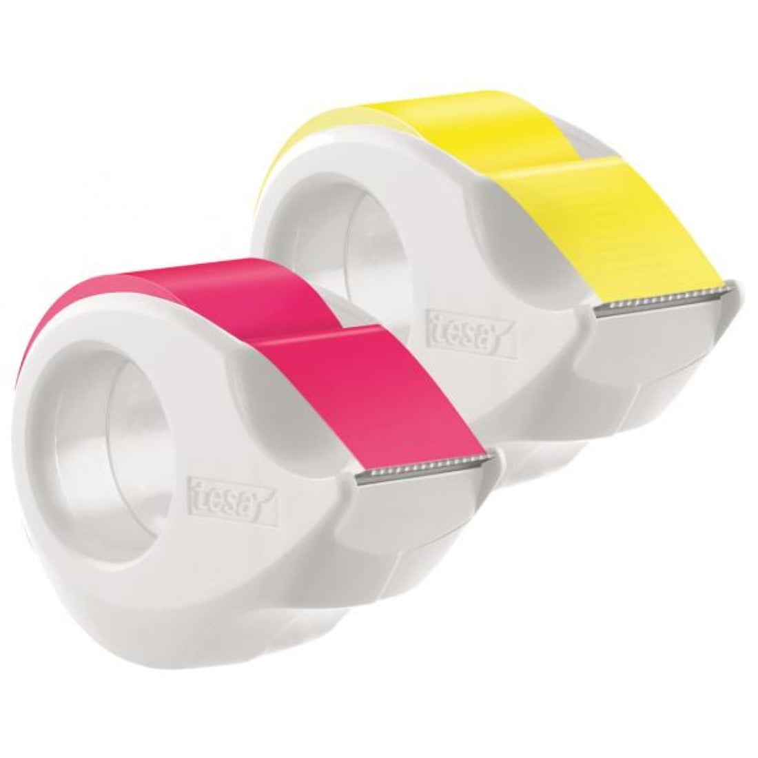 Cinta Adhesiva Tesafilm Neón + Dispensador 19mm X 10mts 1un Color Aleatorio