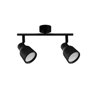 Hb Led - Foco Led Sobrepuesto Doble Gu-10 Negro Híades
