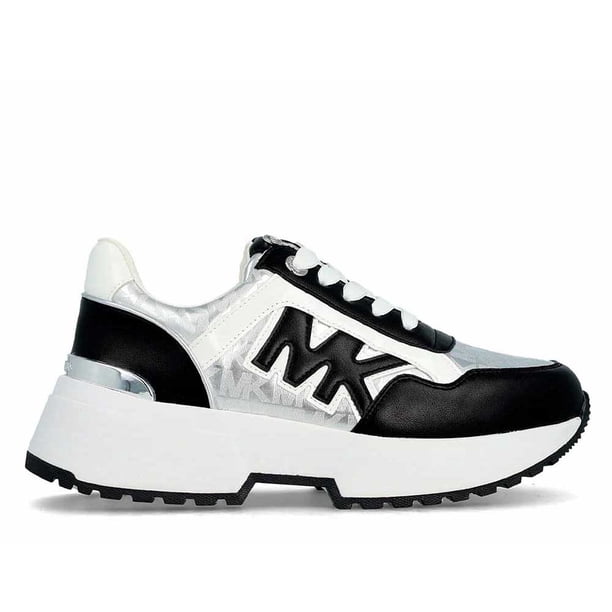 Zapatilla Mujer Michael Kors Original Cosmo Maddy Plateado Negro