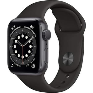 Apple Watch Series 6 44Mm Gps + Cellular Aluminum Space Gray + Black Band 32Gb (Reacondicionado)