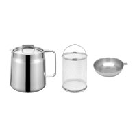 Bothyi - Olla Para Freír, Colador De Drenaje, Olla Con Asa, Cesta Para Freidora, 1,5 L