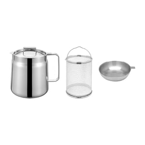 Bothyi - Olla Para Freír, Colador De Drenaje, Olla Con Asa, Cesta Para Freidora, 1,5 L