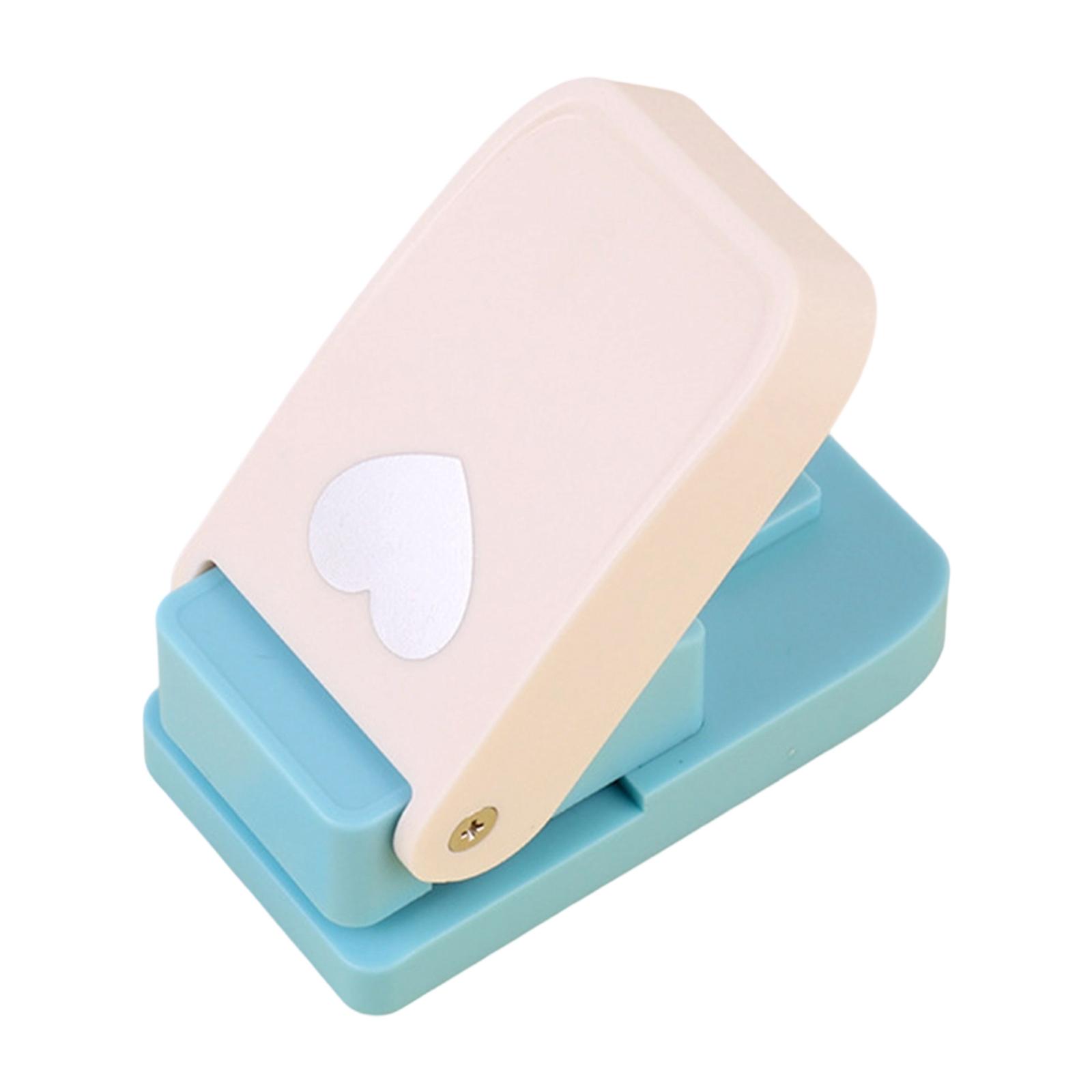 Magideal - Perforadora De Pestañas Para Papel Diy, Cortadora De Pestañas Resistente, Herramienta Multifunción Para Álbumes De Recortes, Herramienta De Organizaci Corazón