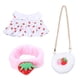 thumbnail image 5 of Ropa De Muñeca De Peluche Suave, Diadema De Disfraz Para Niñas, Muñecas, Fresa, 5 of 5