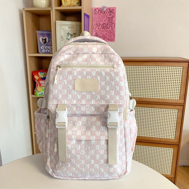 Schoolbag for girls junior high school students, high school students, large capacity casual simple backpack