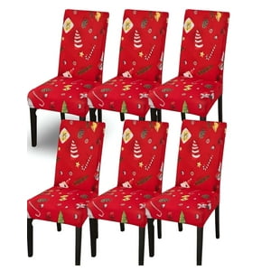 Teng Fei - Pack De 6 Fundas Para Sillas De Navidad N12