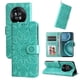 thumbnail image 1 of Funda tipo cartera FOXDOCK para Honor Magic 4 Pro , diseño girasol en relieve, cuero PU, cierre magnético, soporte y tarjetero, 1 of 5