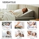 thumbnail image 4 of Almohada con forma de cuña Bedluxe de 10 pulgadas para aliviar el reflujo ácido, blanco/gris, 4 of 8