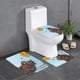 thumbnail image 1 of Gruffalo Juego de 3 alfombras de baño de coral fleece: tapete de baño + alfombra de inodoro en forma de U + funda de tapa de inodoro en forma de O, 1 of 6
