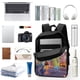 thumbnail image 3 of Elemental-theme Backpack, Campus style schoolbag Bookbag with Adjustable Shoulder Straps And Large Zip Compartment, Unisex Travel Bags., 3 of 6