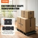 thumbnail image 2 of Dolly VEVOR para mudanzas de muebles, capacidad de 500 kg con 4 ruedas, 2 Pa, 2 of 3