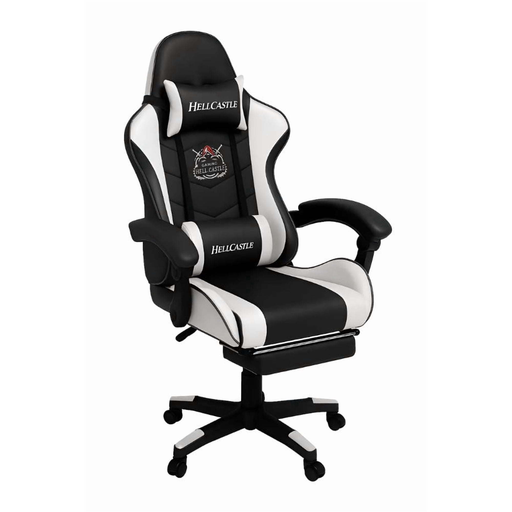 Riqui - Silla Gamer Reclinable Blanco/negro