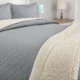 thumbnail image 2 of Cubrecama Quilt Sherpa 1.5 - Varios Modelos W.m G Gris Liso, 2 of 3