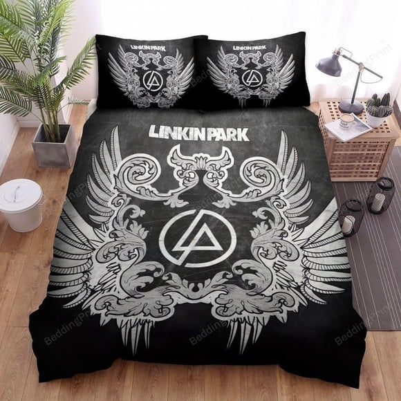 Linkin Park Logo With Wings Quilt Duvet Cover Set Super Bedclothes