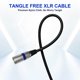 thumbnail image 5 of Cables XLR Heams Professional, paquete de 6 unidades, 7,6 m, trenzados sin ruido, 5 of 7