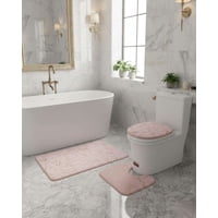 Mylhogar - Set De Baño De Marmol Aterciopelados 3 Piezas