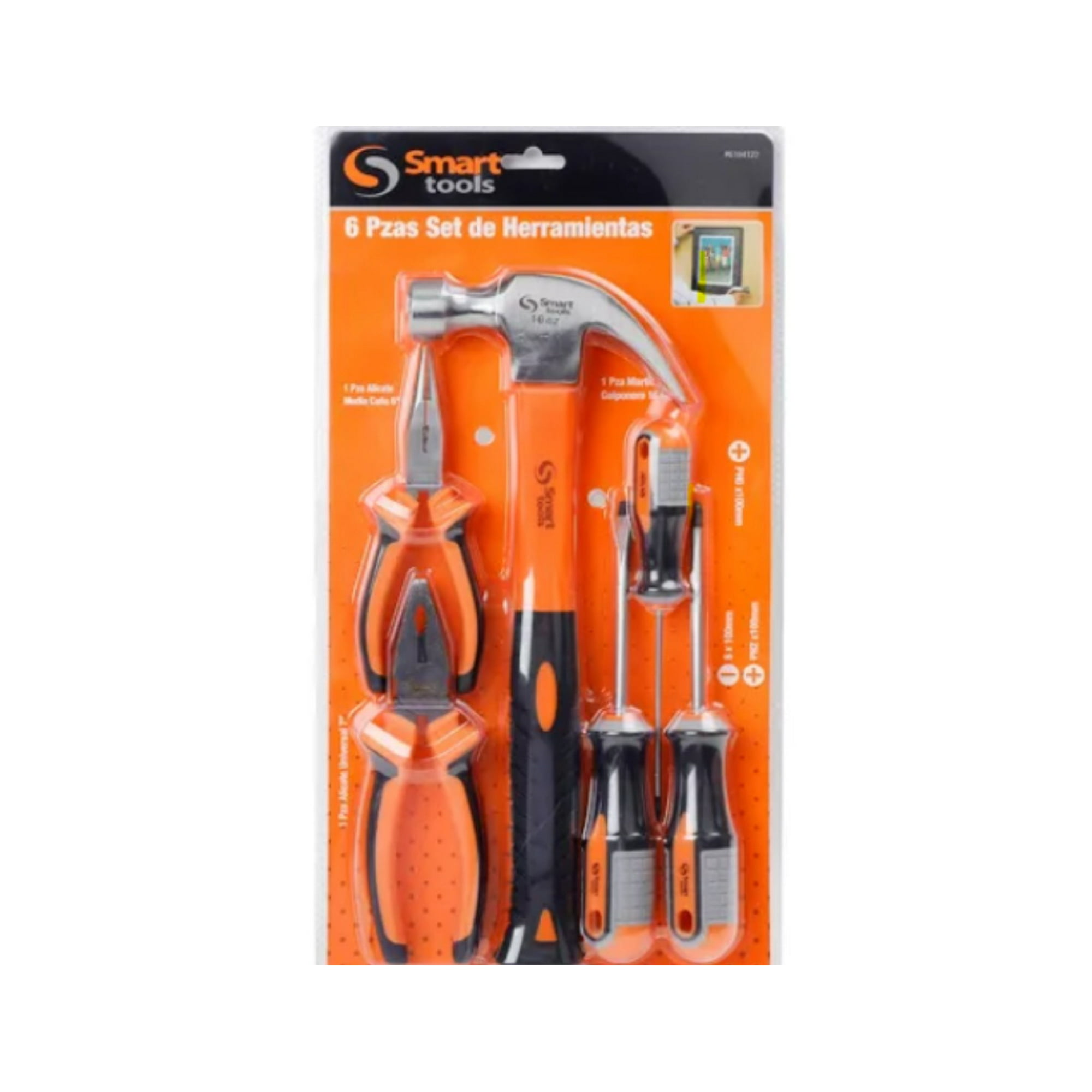 Smart Tools - Set Herramientas Hogar 6 Piezas Con Alicate