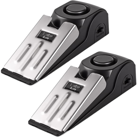 Tope alarma para puerta COTOUXKER HL117 120 dB negro, 2 unidades