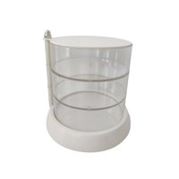 Magideal - Organizador De Almohadillas De Esponja Para Maquillaje, Rotación De 360 Grados, Caja De Secado A Prueba De Polvo De Gran Capacidad, Soporte De , 3 Capas