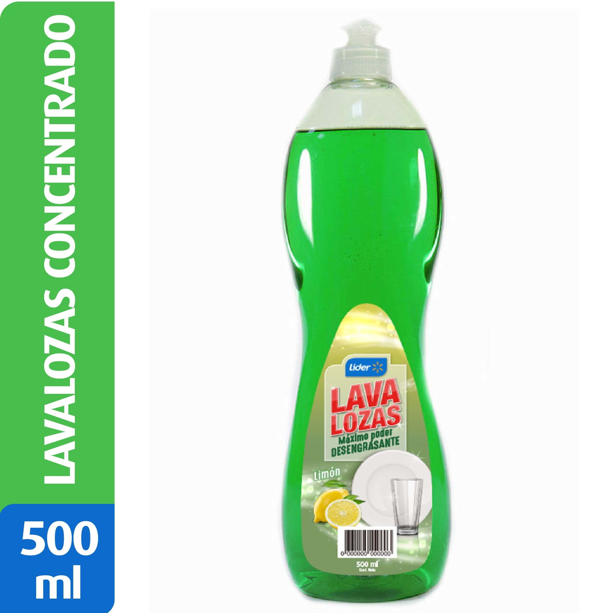 Lavalozas Limón Botella 500 ml Lider