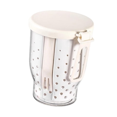 Magideal - Recipiente Para Almacenar Ensalada De Frutas, Recipiente Para Almacenar Alimentos, Portátil Para Frutas, Taza Para Ensalada Con Tenedor Para Desayuno,