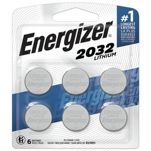 Moneda De Litio Battery Energizer 2032 De 3 V (Paquete De 6)