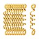 thumbnail image 3 of Vikingos Perlas De Pelo En Espiral Perlas De Metal Colgantes De Cabello Medio 10pcs Dorado, 3 of 5