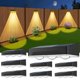 thumbnail image 1 of Luces Solares Para Vallas Paquete De 8 Unidades 3 Led Modo 7, 1 of 7
