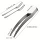 thumbnail image 3 of 3pcs, Watermelon Slicer, Creative Watermelon Cutter, Stainless Steel Watermelon Divider, Reusable Watermelon Slicer With 2 Forks, Fruit Divider, Kitchen Gadgets, Kitchen Supplies, Kitchen Stuff, 3 of 4