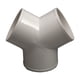 thumbnail image 5 of Conector De Codo De 3 Vías Que Reemplaza Los Conductos De Ventilación De Salida Accesorio De Tubería De PVC En Forma De Y Diámetro De 15 Cm, 5 of 5