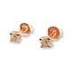 thumbnail image 1 of Aros Plata Baño Oro Rosa Gema Moissanite 3mm, 1 of 3