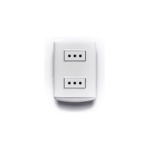 Bticino - Enchufe Doble 2P+T 10A 250V Blanco Embutido Modus Plus 1208Bn