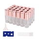 thumbnail image 1 of 24-Piece Luxury Glass Roll-On Bottles with Stainless Steel Roller Balls - Perfect for Perfume & Essential Oils (5ml/10ml, Pink/Matte Rose/Transparent), 1 of 2
